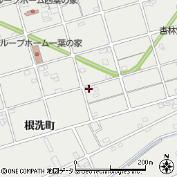 静岡県浜松市中央区根洗町180周辺の地図