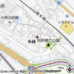 兵庫県姫路市別所町小林周辺の地図