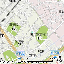 愛知県豊川市小坂井町欠山周辺の地図