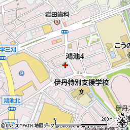 ドラッグミック　オアシスタウン伊丹鴻池店周辺の地図