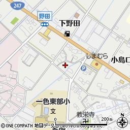 愛知県西尾市一色町野田小島口57周辺の地図