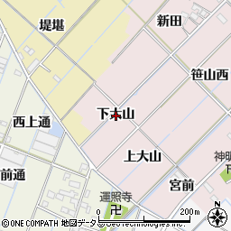 愛知県西尾市一色町惣五郎下大山周辺の地図