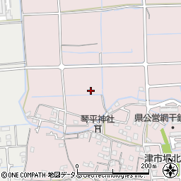 兵庫県姫路市網干区津市場周辺の地図
