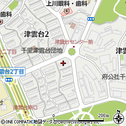 ＵＲ都市機構千里津雲台団地Ｃ－１８棟周辺の地図