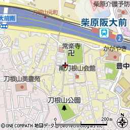 大阪府豊中市刀根山元町周辺の地図
