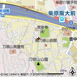 大阪府豊中市刀根山元町周辺の地図
