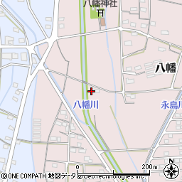 静岡県浜松市浜名区八幡152周辺の地図