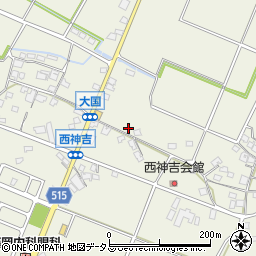 兵庫県加古川市西神吉町大国596周辺の地図