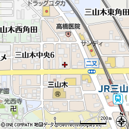 京都銀行三山木 ＡＴＭ周辺の地図