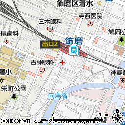 兵庫県姫路市飾磨区玉地21周辺の地図