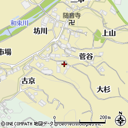 京都府相楽郡和束町中大杉周辺の地図