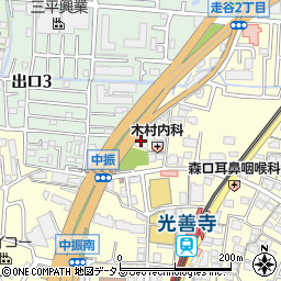 光善寺自転車駐車場周辺の地図