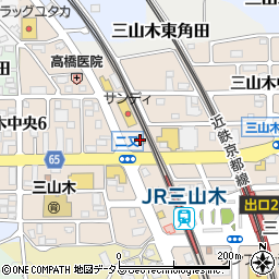 ファミリーマート京田辺三山木店周辺の地図