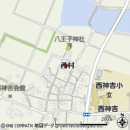 兵庫県加古川市西神吉町周辺の地図