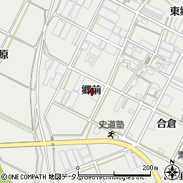 愛知県豊橋市下条西町郷前周辺の地図