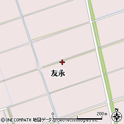 静岡県袋井市友永周辺の地図