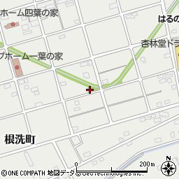 静岡県浜松市中央区根洗町182周辺の地図