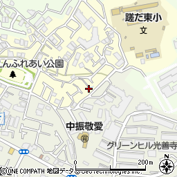 大阪府枚方市翠香園町周辺の地図