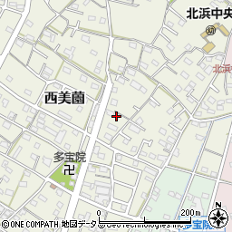 静岡県浜松市浜名区西美薗1194周辺の地図