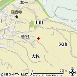 京都府相楽郡和束町中米山周辺の地図