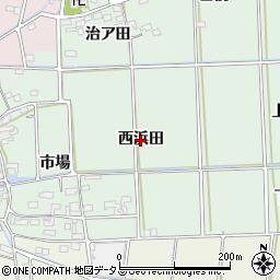 愛知県西尾市吉良町小山田（西浜田）周辺の地図