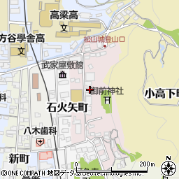 岡山県高梁市御前町周辺の地図