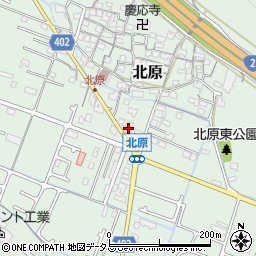 兵庫県姫路市北原287-1周辺の地図
