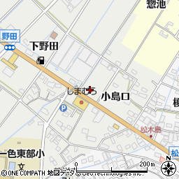 愛知県西尾市一色町野田小島口16-1周辺の地図