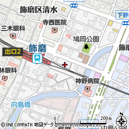 兵庫県姫路市飾磨区玉地1丁目9周辺の地図