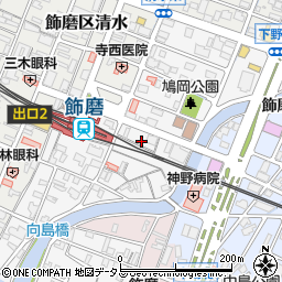 兵庫県姫路市飾磨区玉地1丁目10周辺の地図