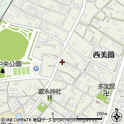静岡県浜松市浜名区西美薗967周辺の地図