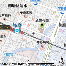 兵庫県姫路市飾磨区玉地1丁目7周辺の地図