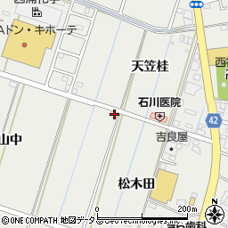 愛知県西尾市吉良町吉田松木田1周辺の地図