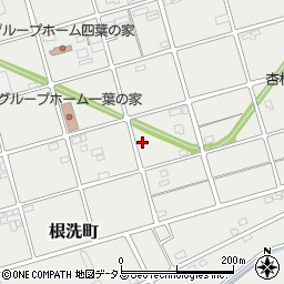 静岡県浜松市中央区根洗町184周辺の地図