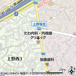 上野西三番館周辺の地図