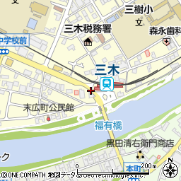 福有橋周辺の地図
