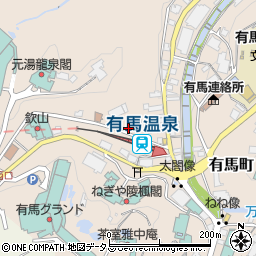 兵庫県神戸市北区有馬町272周辺の地図