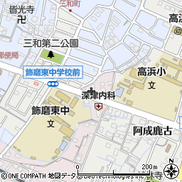 兵庫県姫路市飾磨区中島8-2周辺の地図