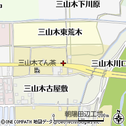 京都府京田辺市三山木垣内周辺の地図