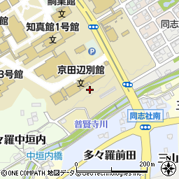 京都府京田辺市多々羅七瀬川周辺の地図