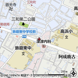 兵庫県姫路市飾磨区中島10周辺の地図