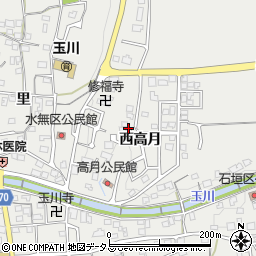 京都府綴喜郡井手町井手西高月周辺の地図