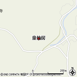 京都府南山城村（相楽郡）童仙房周辺の地図