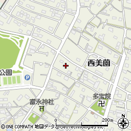 静岡県浜松市浜名区西美薗1039周辺の地図