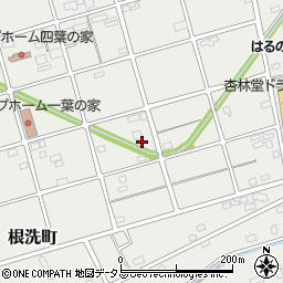 静岡県浜松市中央区根洗町186周辺の地図