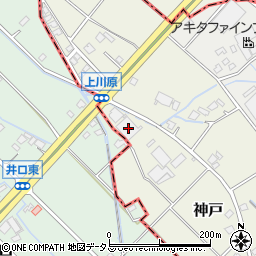 静岡県榛原郡吉田町神戸1360周辺の地図