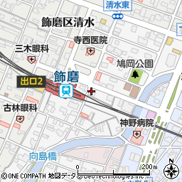 兵庫県姫路市飾磨区玉地1丁目18周辺の地図
