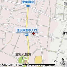 静岡県浜松市浜名区東美薗1077周辺の地図
