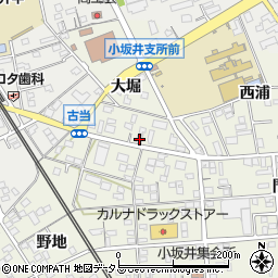 愛知県豊川市小坂井町大堀42-5周辺の地図