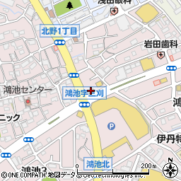 洋麺屋五右衛門 伊丹店周辺の地図